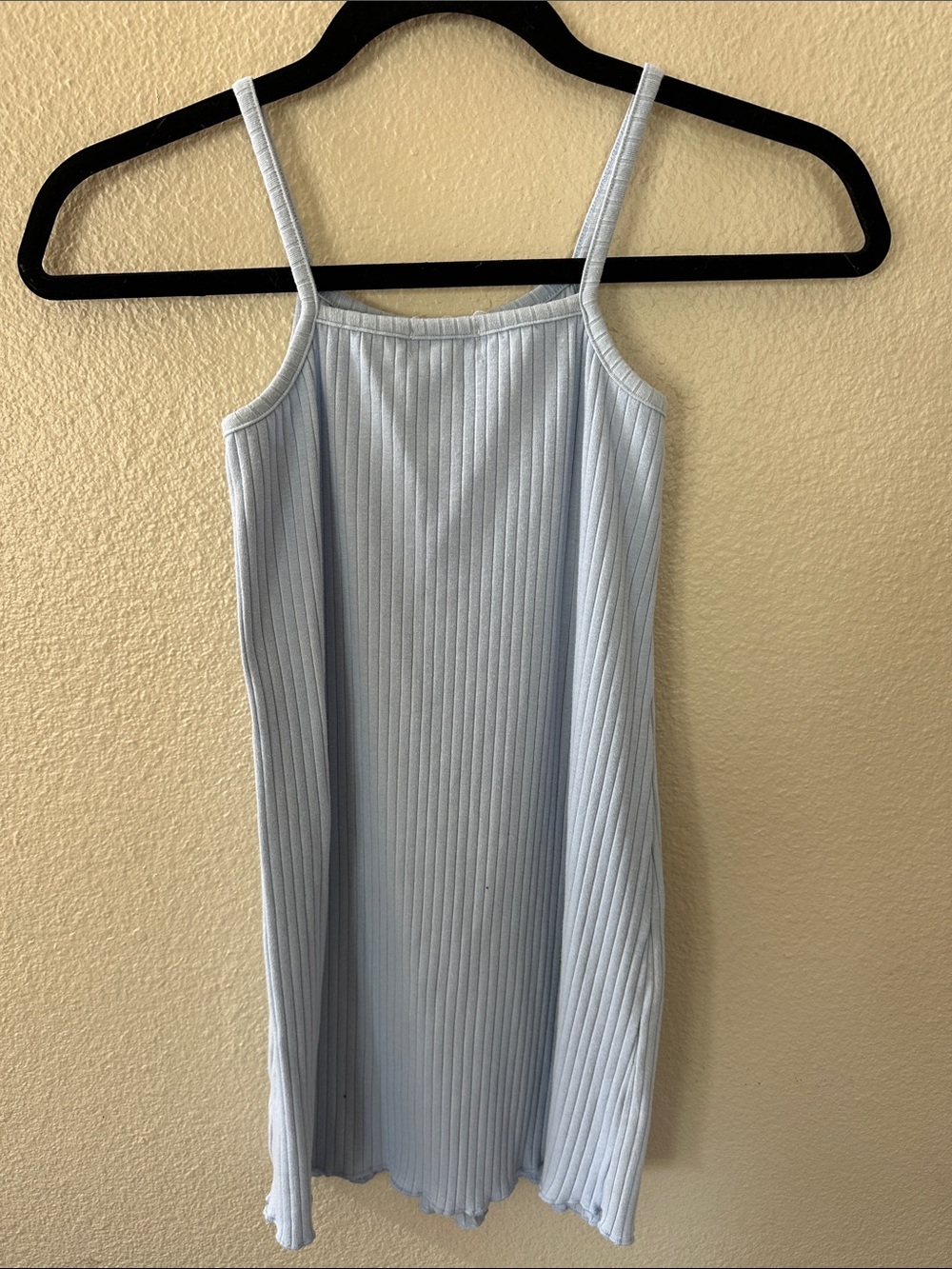 Btween Girls Light Blue Ribbed Tank Dress with Matching Floral Sweater Size 10 - Picture 10 of 12